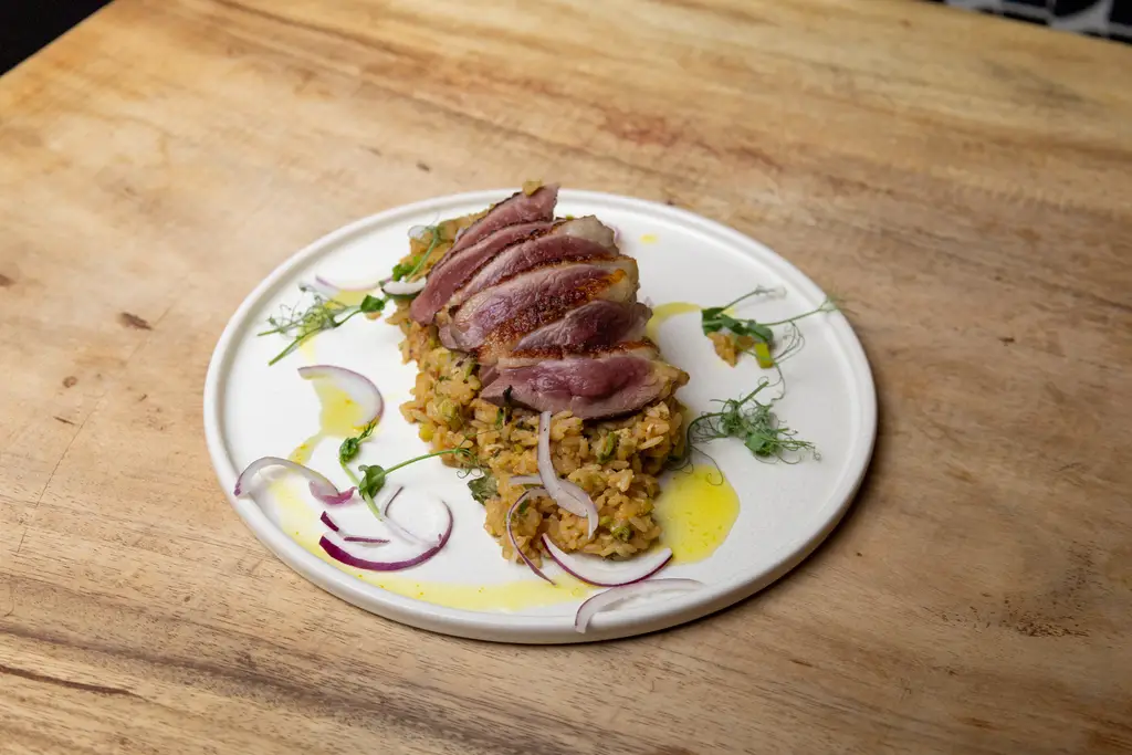 Arroz Cantonés con Magret de Pato